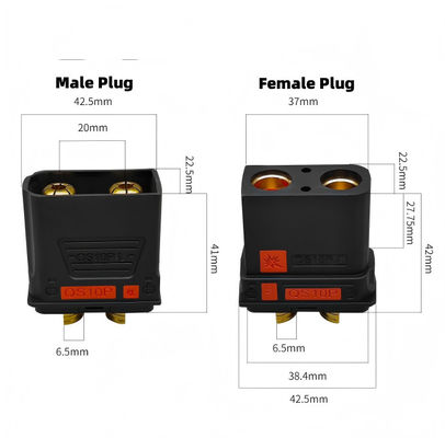 comprar Tamaño pequeño Material PA fácil de instalar Adecuado para enchufe de aviones de transmisión de corriente grande online manufacture